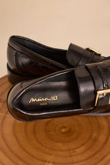 ORNELLA BIS FLAT LEATHER MOCCASIN