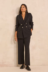 LOLA BLACK WIDE TROUSERS
