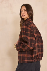 FELICITY MIXED WOOL TARTAN JACKET