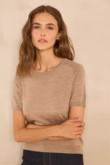 ALICE SHORT-SLEEVED WOOL SWEATER