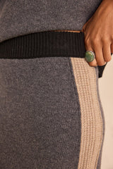 VALERIE STRAIGHT KNIT WOOL SKIRT