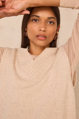 ALEX SLEEVELESS WOOL BLEND SWEATER