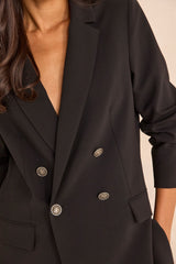 BARBARA BLACK DOUBLE-BREASTED BLAZER