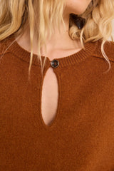 ALIX CINNAMON WOOL SWEATER
