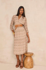 RANIA PRINTED STRAIGHT DRESS