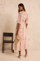 PERLA FLOWY PRINTED DRESS