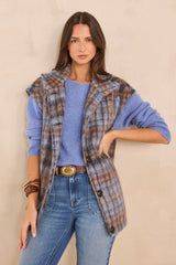 DJODDY SLEEVELESS MIXED WOOL COAT
