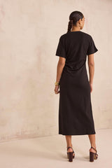 BRISBANE MIXED COTTON SLIM FIT DRESS