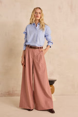 DAISY WIDE PLEATED TROUSERS