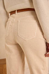 AGATHE LOOSE COTTON CORDUROY TROUSERS