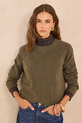 ARISTIDE KHAKI CASHMERE SWEATER