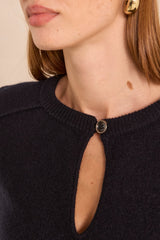 ALIX NAVY WOOL SWEATER