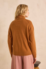 ACHILLE CINNAMON CASHMERE SWEATER