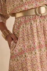 BATIK PRINTED FLUID SKIRT