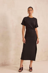 BRISBANE MIXED COTTON SLIM FIT DRESS