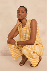 DOREE VICHY SLEEVELESS COTTON TOP