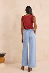 SIMON WIDE COTTON JEANS