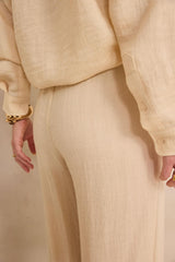 TESSA CREAM WIDE TROUSERS