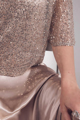 BRILLANTE SEQUINED STRAIGHT DRESS
