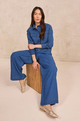 DORA LONG-SLEEVE COTTON BLOUSE