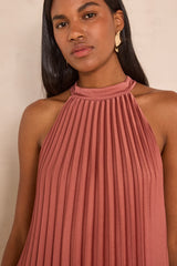 PROMISE SHORT PLEATED DRESS