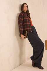 FLAUBERT STRIPED WIDE TROUSERS