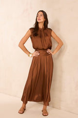 VANINA FLUID SATIN SKIRT