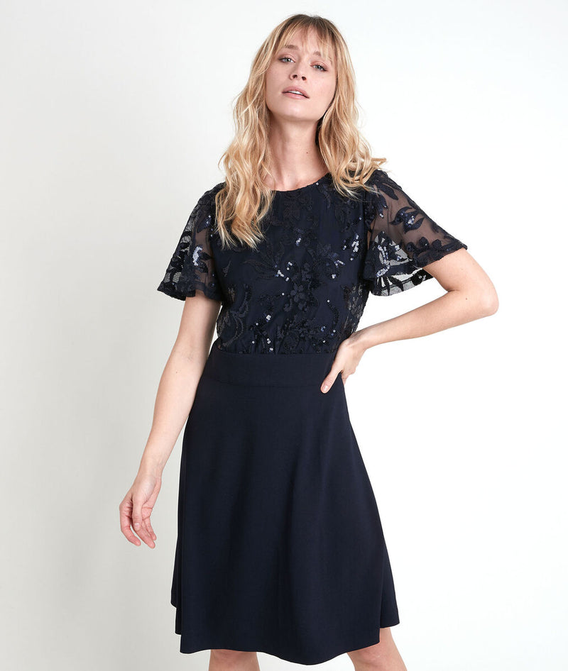 CONSTANCE FIT AND FLARE DRESS