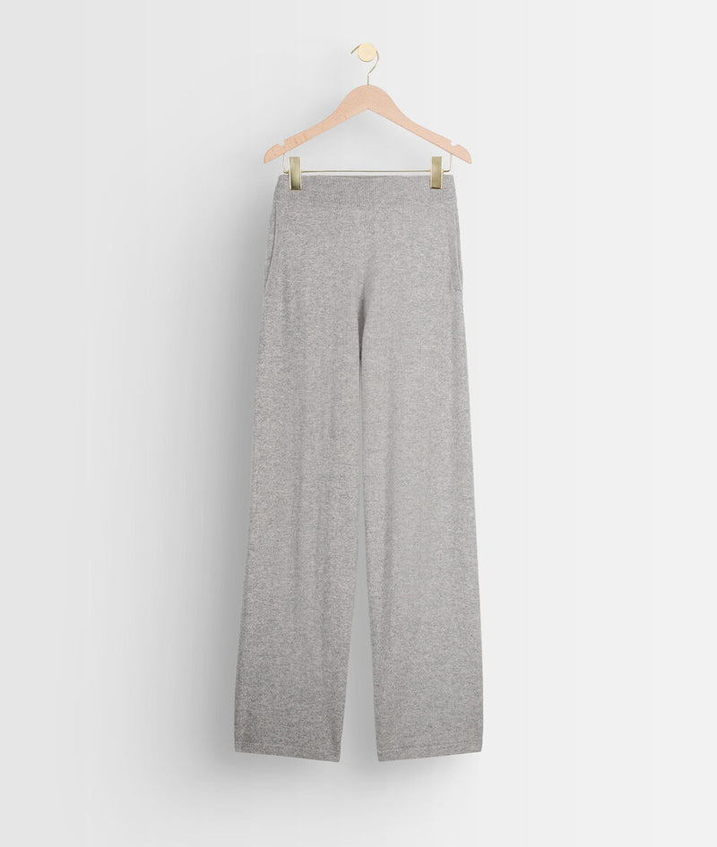 TANIS WIDE RECYCLED CASHMERE TROUSERS