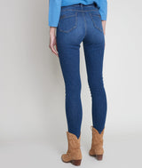 NATY COTTON SLIM-FIT STUDDED DETAILS JEANS