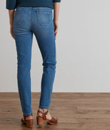 NALLA STRAIGHT USED BLUE COTTON JEANS