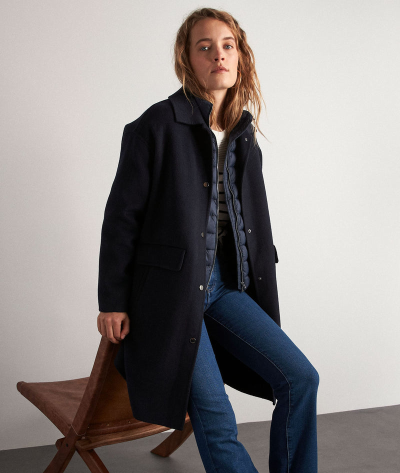 OLIVIA NAVY BLUE PADDED JACKET