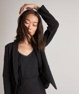 REINE BLACK FITTED BLAZER