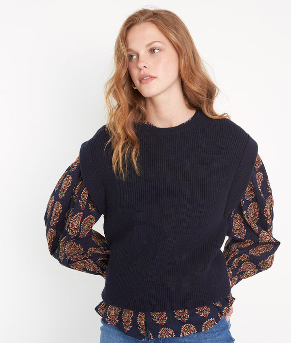 BILL NAVY ECOVERA VISCOSE SLEEVELESS JUMPER