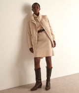 HOLLY IVORY TURTLENECK RESPONSIBLE WOOL JUMPER DRESS