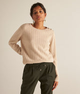 BELMA NATURAL RECYCLED CASHMERE JUMPER