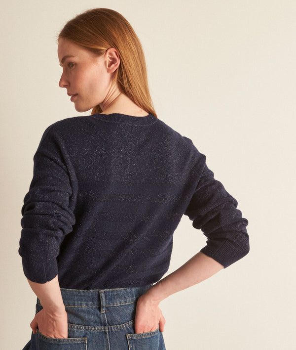 BETTANY NAVY RECYCLED CASHMERE JUMPER