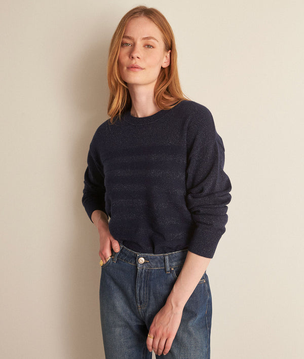 BETTANY NAVY RECYCLED CASHMERE JUMPER