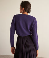 BLISS VIOLET RECYCLED CASHMERE SWEATER