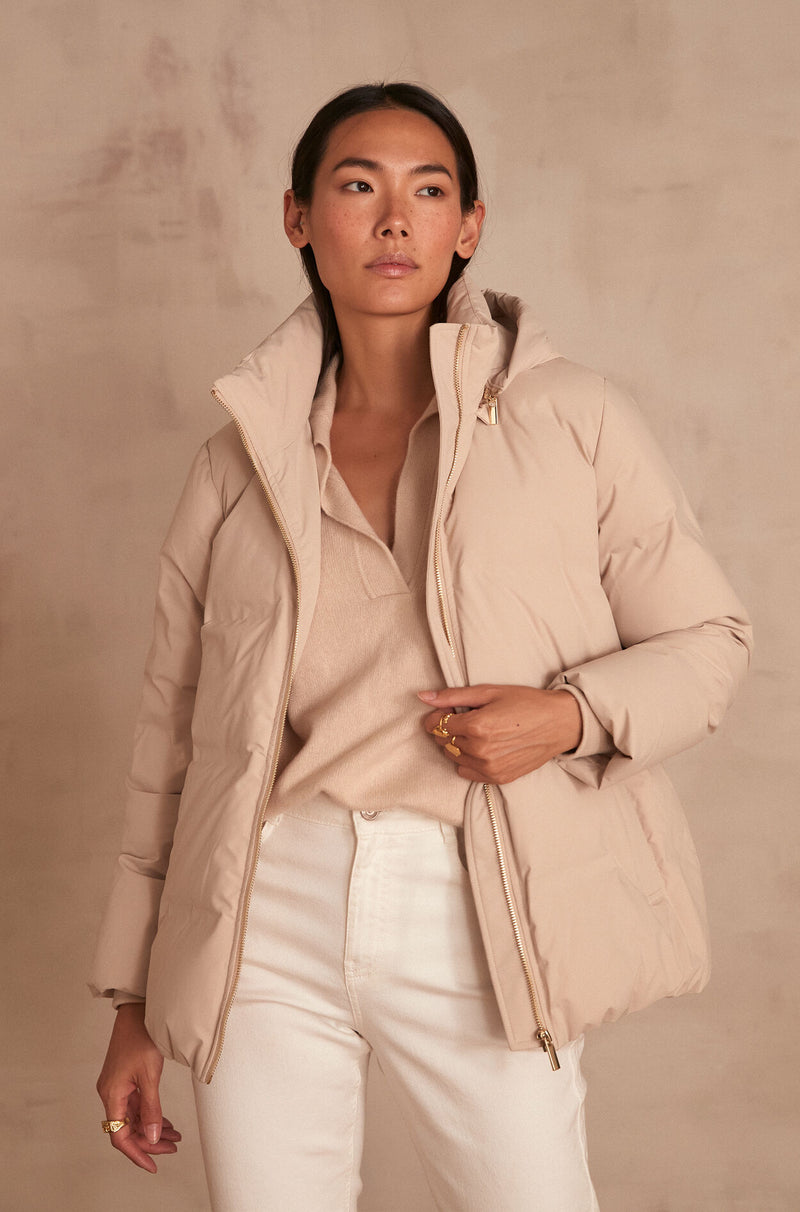 MINA SHORT NATURAL PADDED JACKET