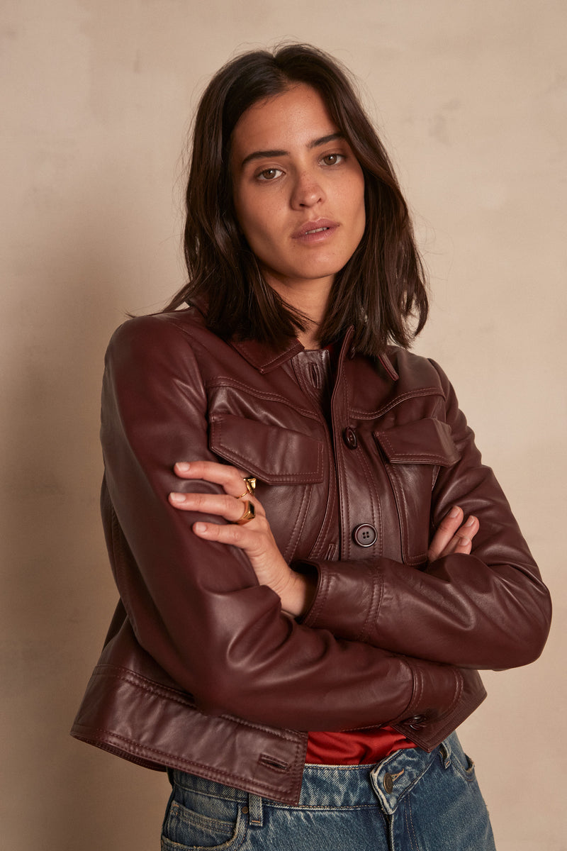 DONNA BURGUNDY JACKET