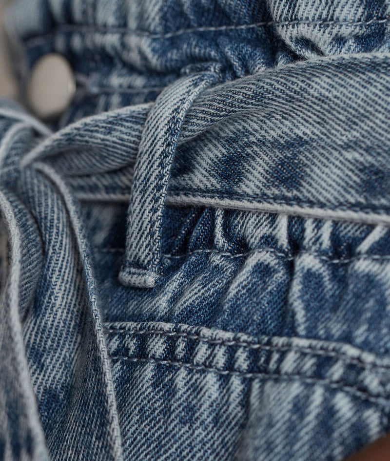 BRUNA FADED COTTON SHORTS