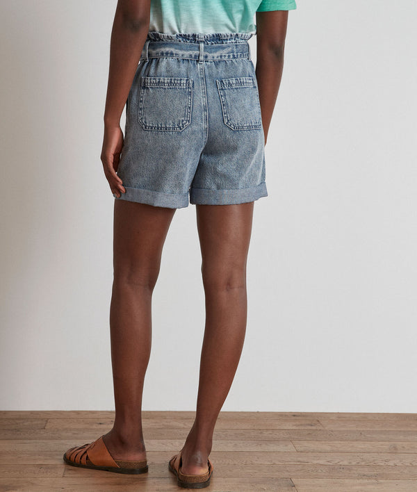 BRUNA FADED COTTON SHORTS