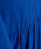 GISELE SHORT ROYAL BLUE COTTON DRESS