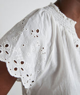 TAMAR WHITE EMBROIDERED TOP