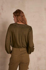 MADISON KHAKI BLOUSE