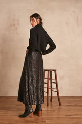 TIFENN BLACK MAXI SKIRT