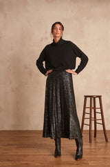 TIFENN BLACK MAXI SKIRT