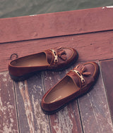 LISON CAMEL LEATHER LOAFERS