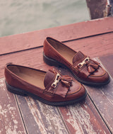 LISON CAMEL LEATHER LOAFERS